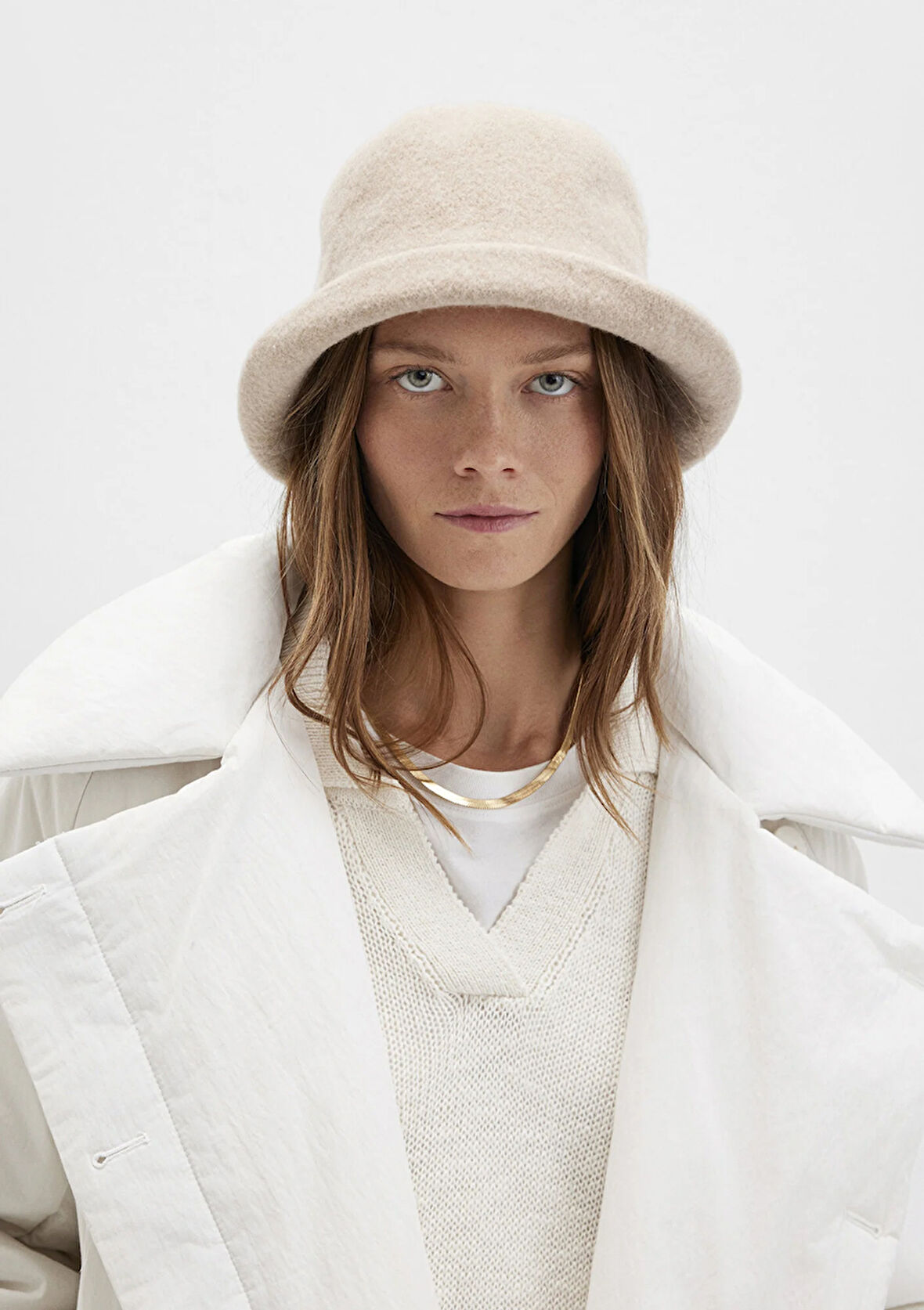 Yün Karışımlı Bej Şapka 1911759-70055