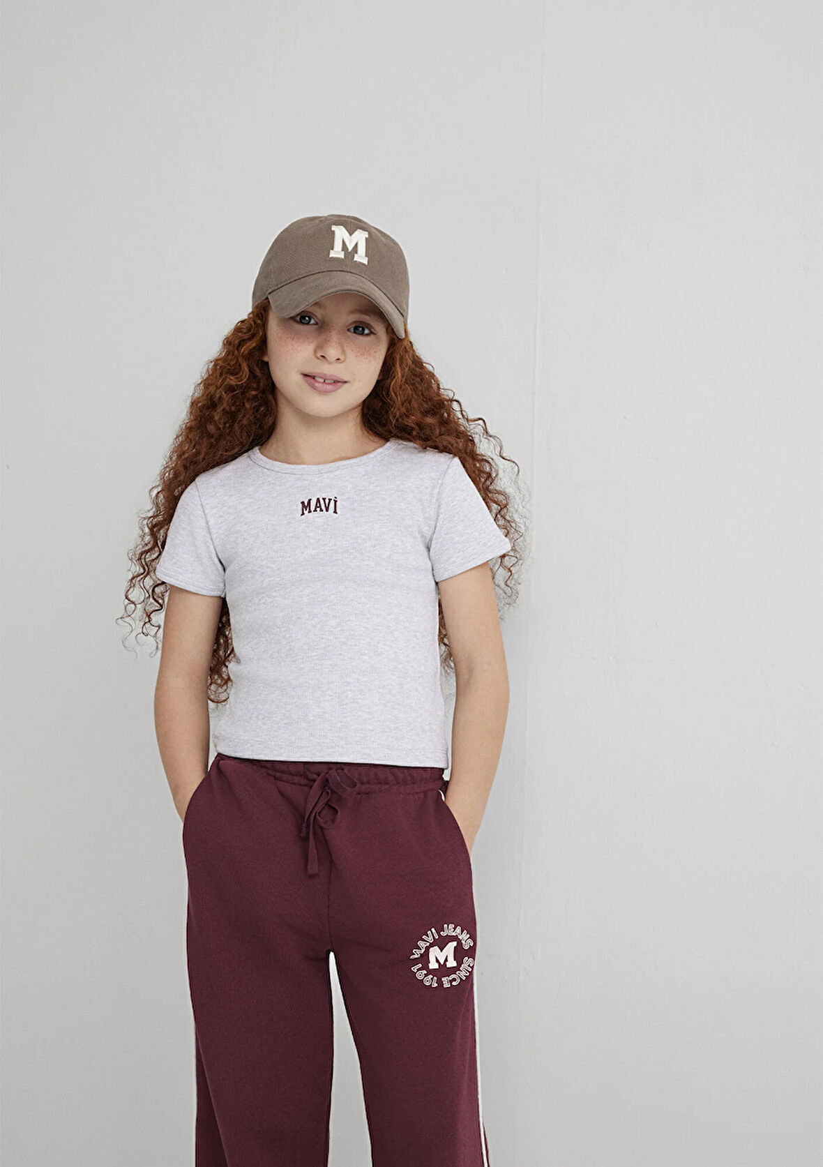 Mavi Logo Baskılı Gri Tişört 7610350-88467