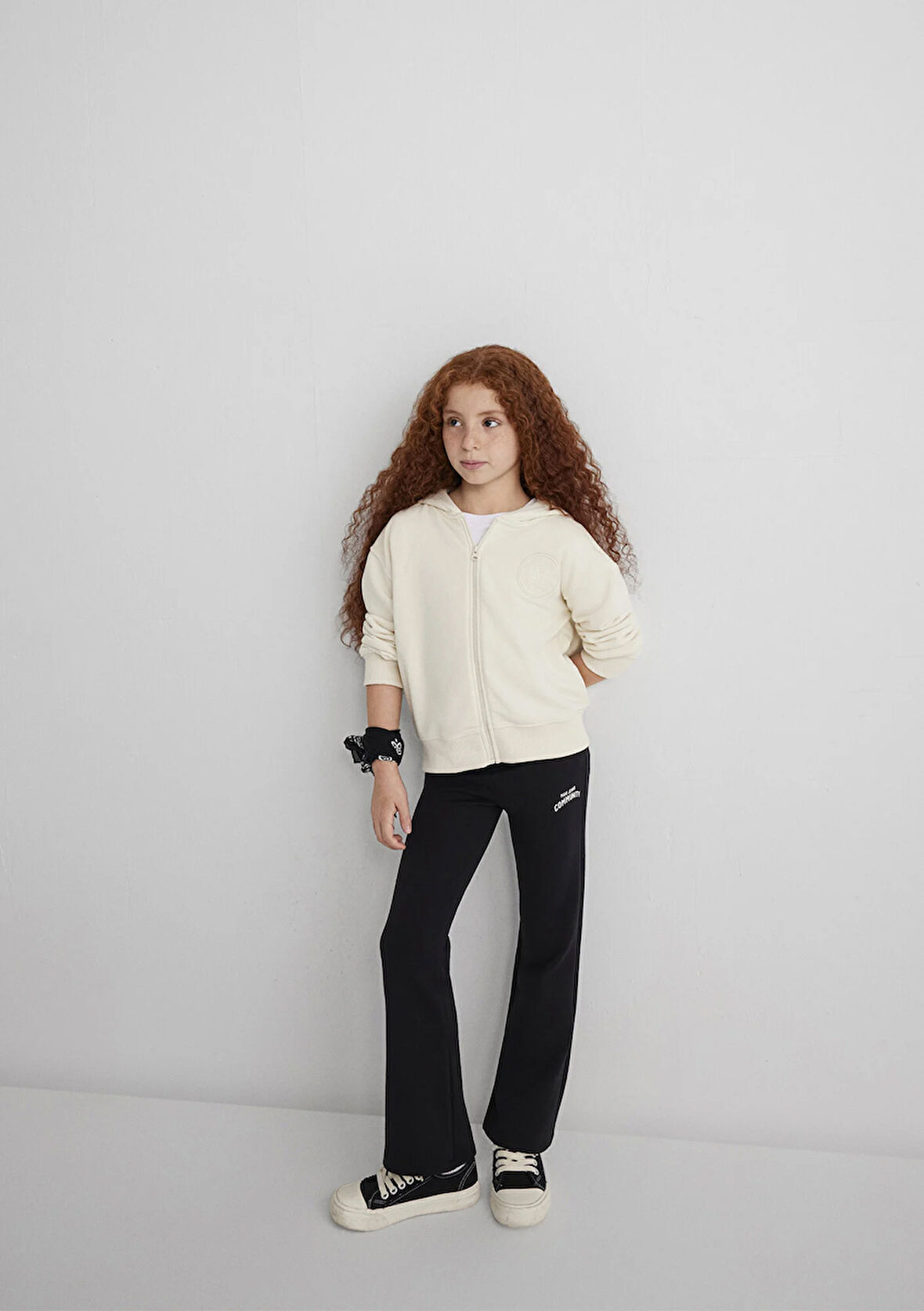 İspanyol Paça Siyah Eşofman Altı 7010035-900