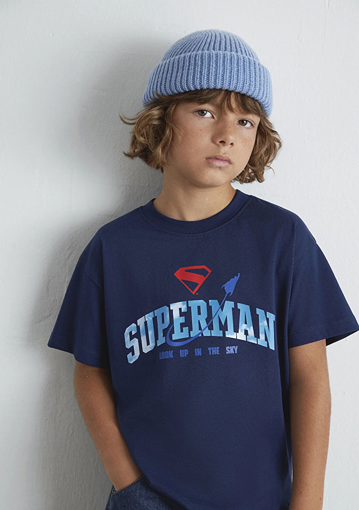 Superman Baskılı Lacivert Tişört 6610380-70720