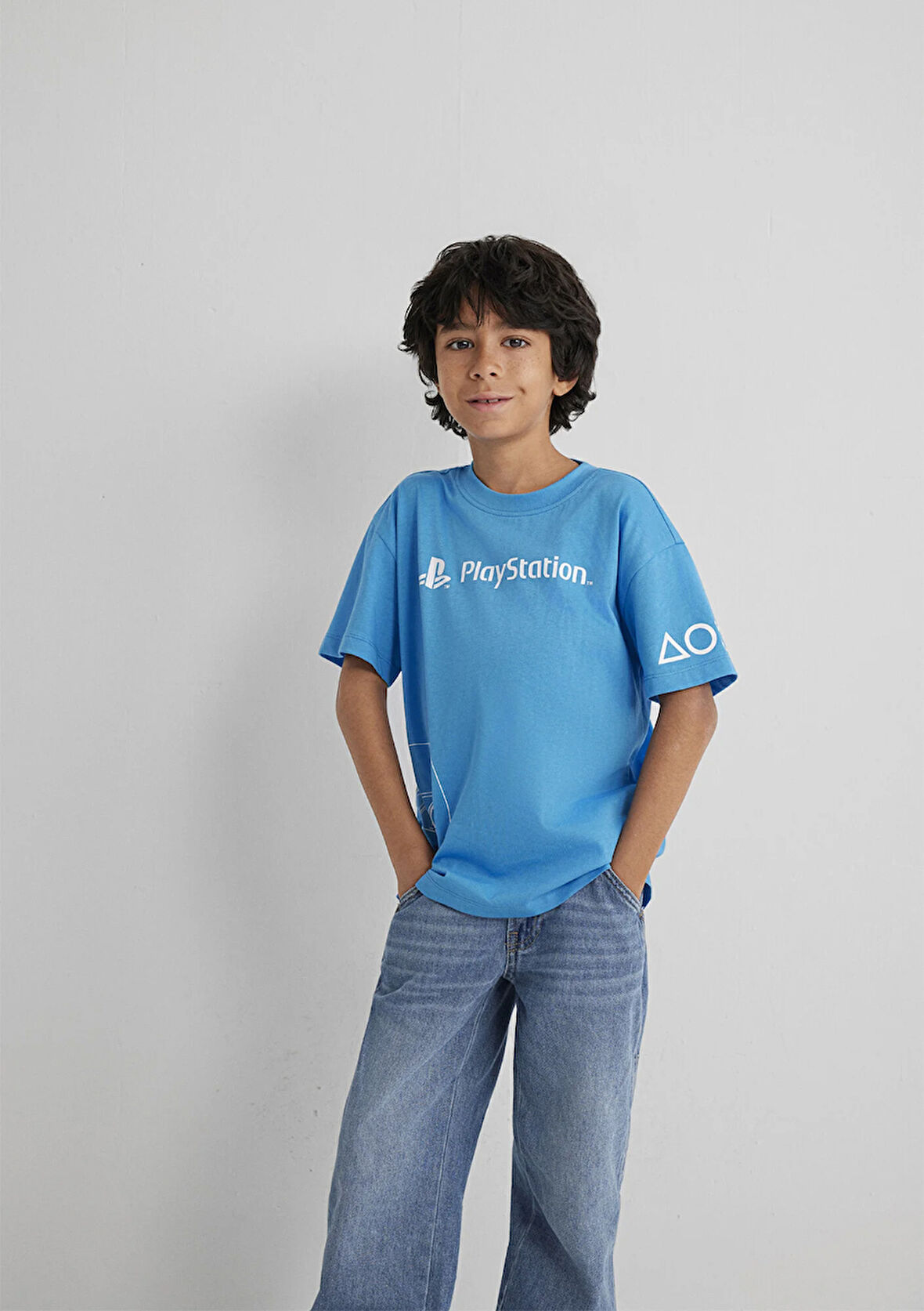 PlayStation Baskılı Mavi Tişört​ 6610376-70772