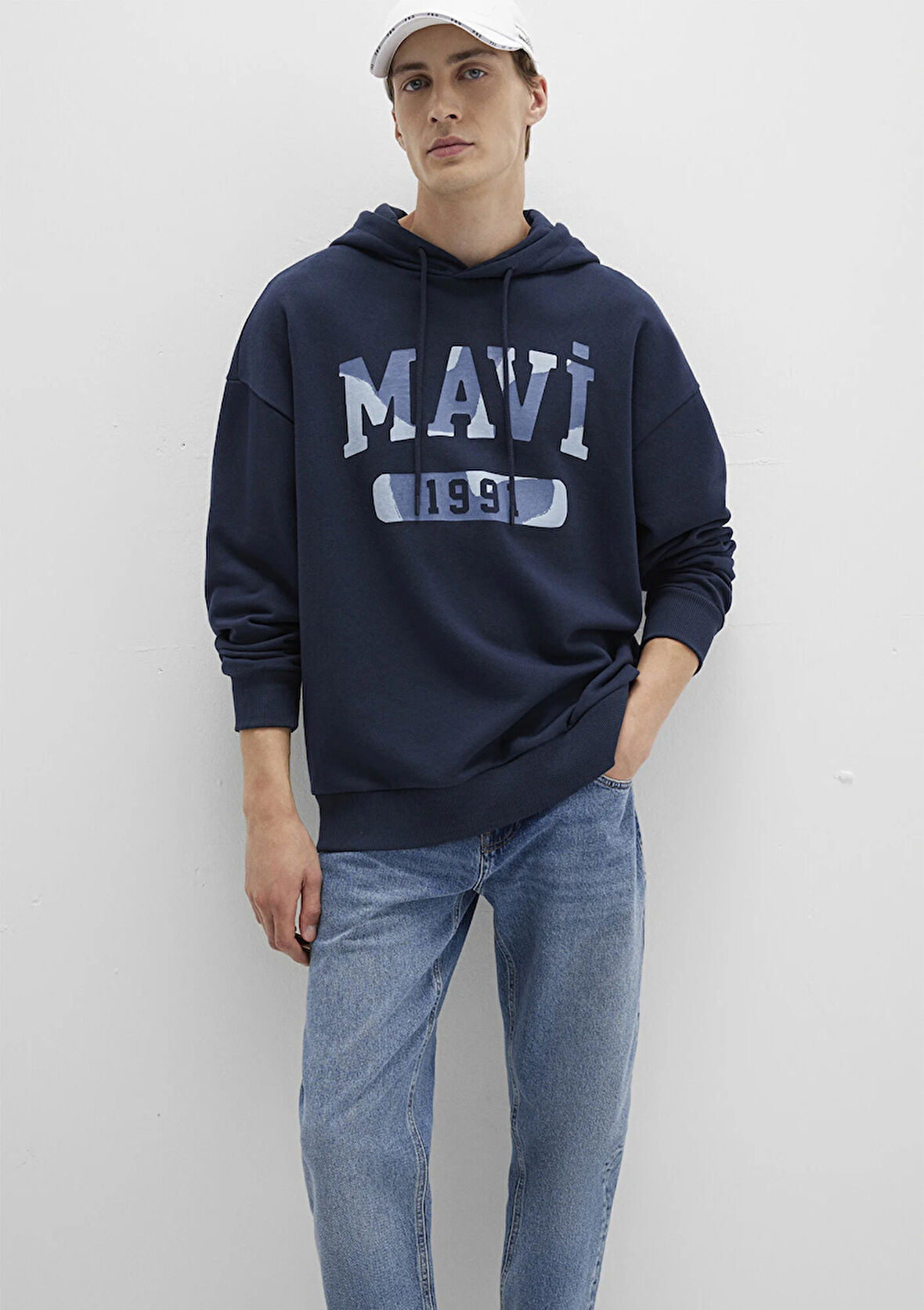 Mavi Baskılı Lacivert Sweatshirt 0S10301-70490