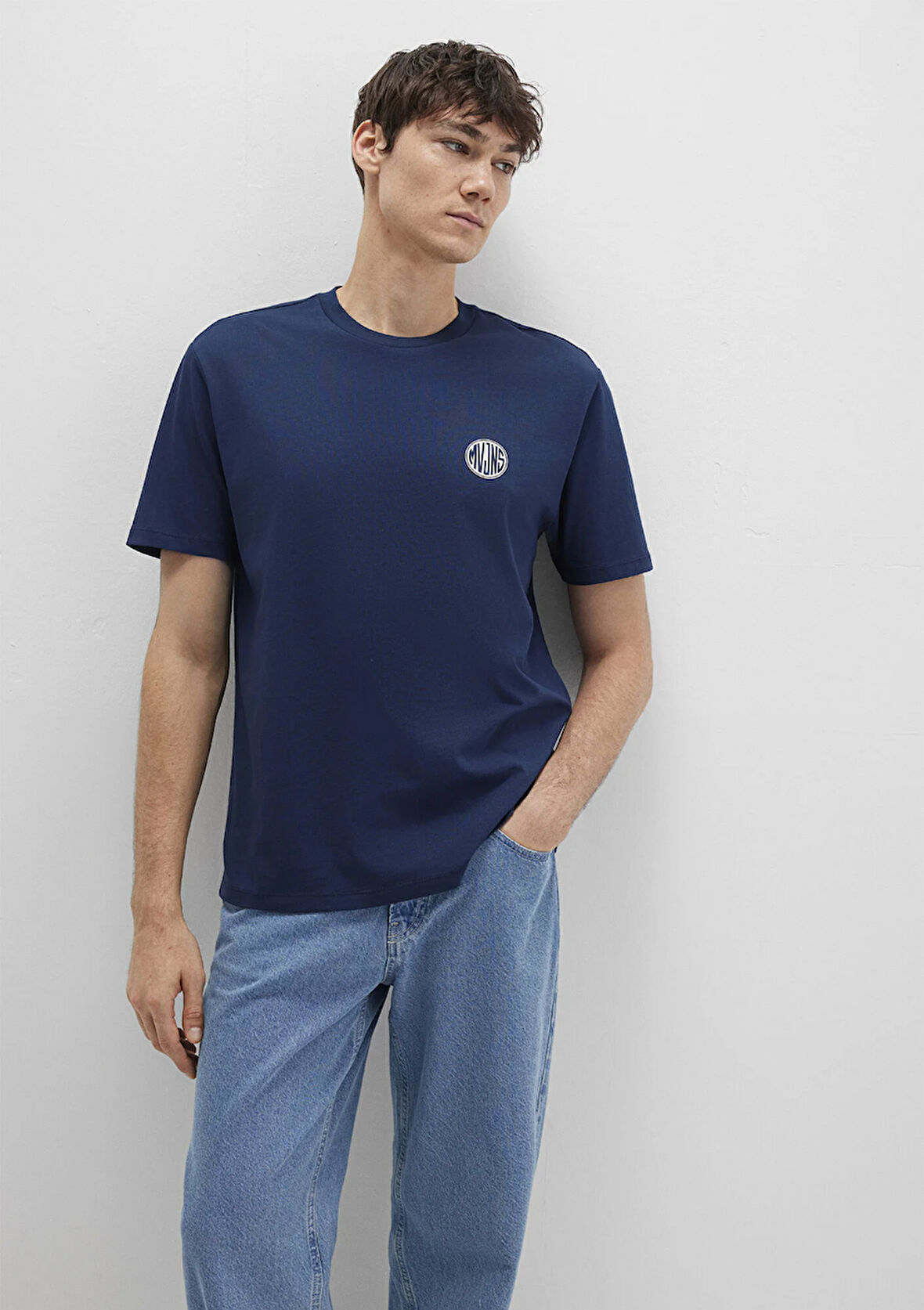 Mavi Logo Baskılı Lacivert Tişört 0613014-70497