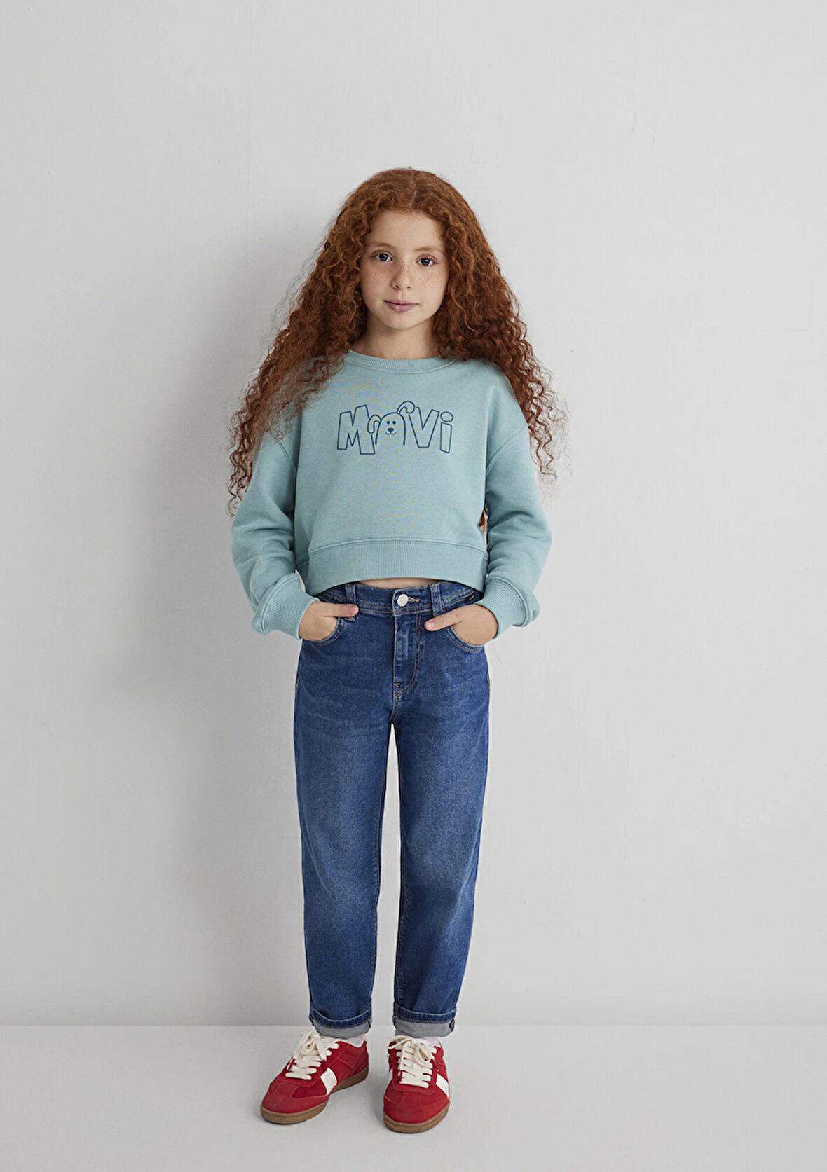 Mavi Logo Baskılı Yeşil Sweatshirt 7S10126-71748