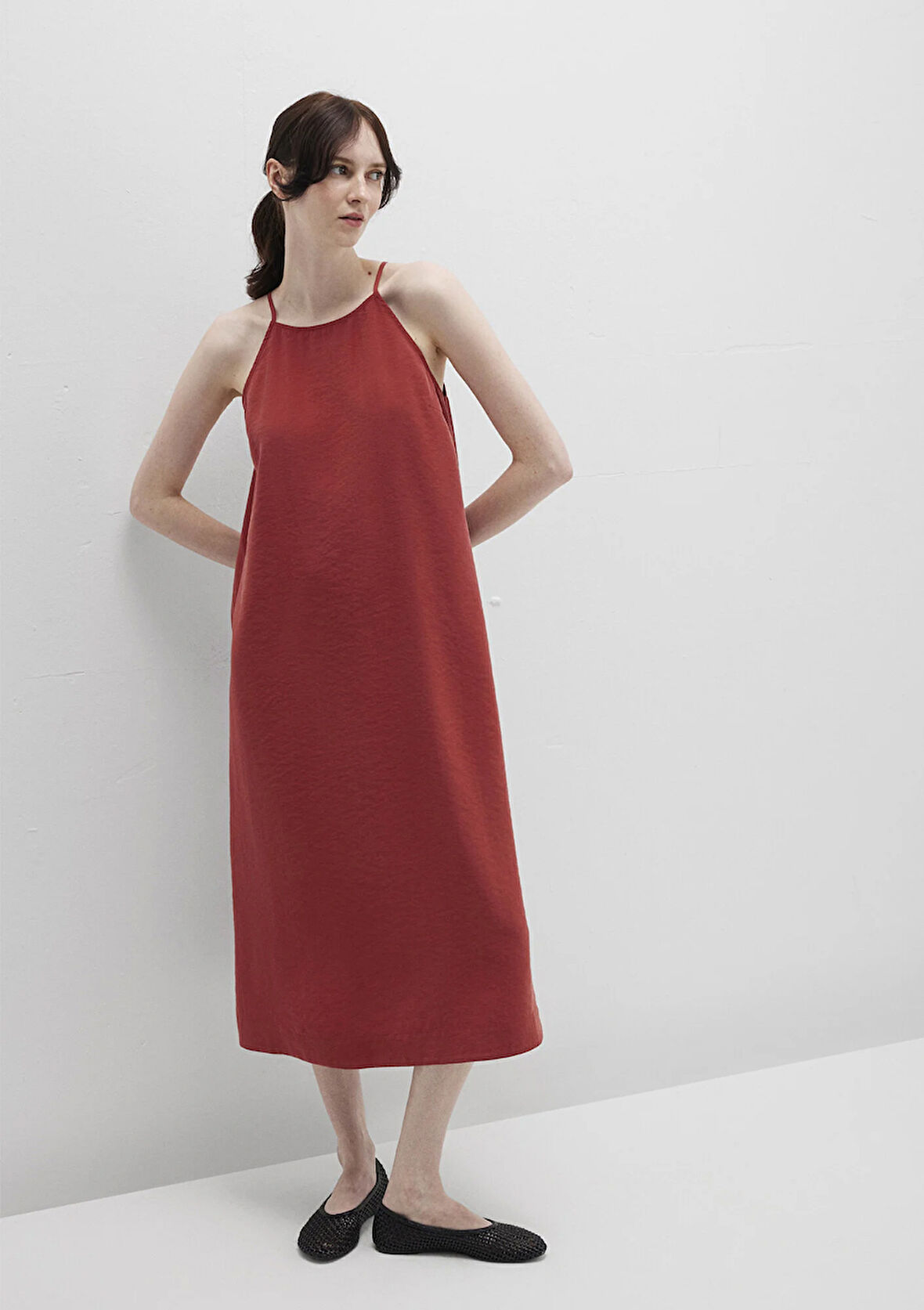 Kırmızı Midi Elbise 1310770-70450