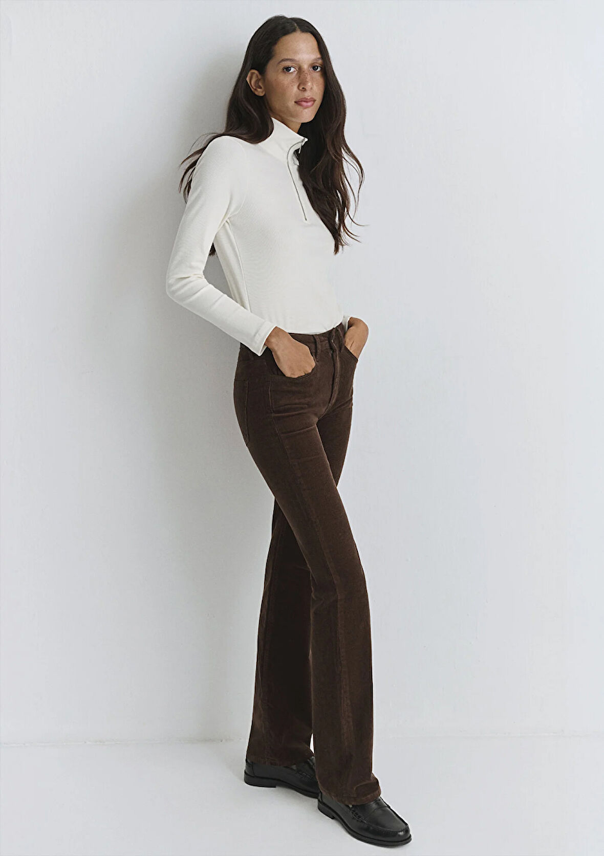 Maria Kahverengi Kadife Pantolon 101225-91316