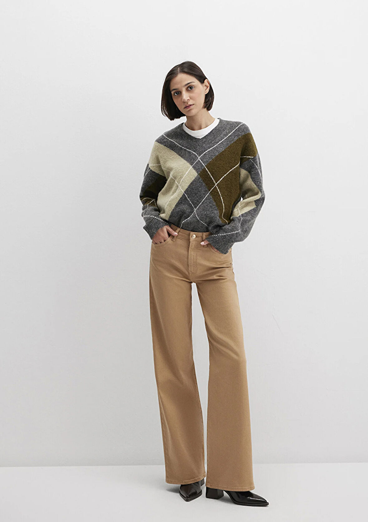 Malibu Bej Gabardin Pantolon 1010152-91198