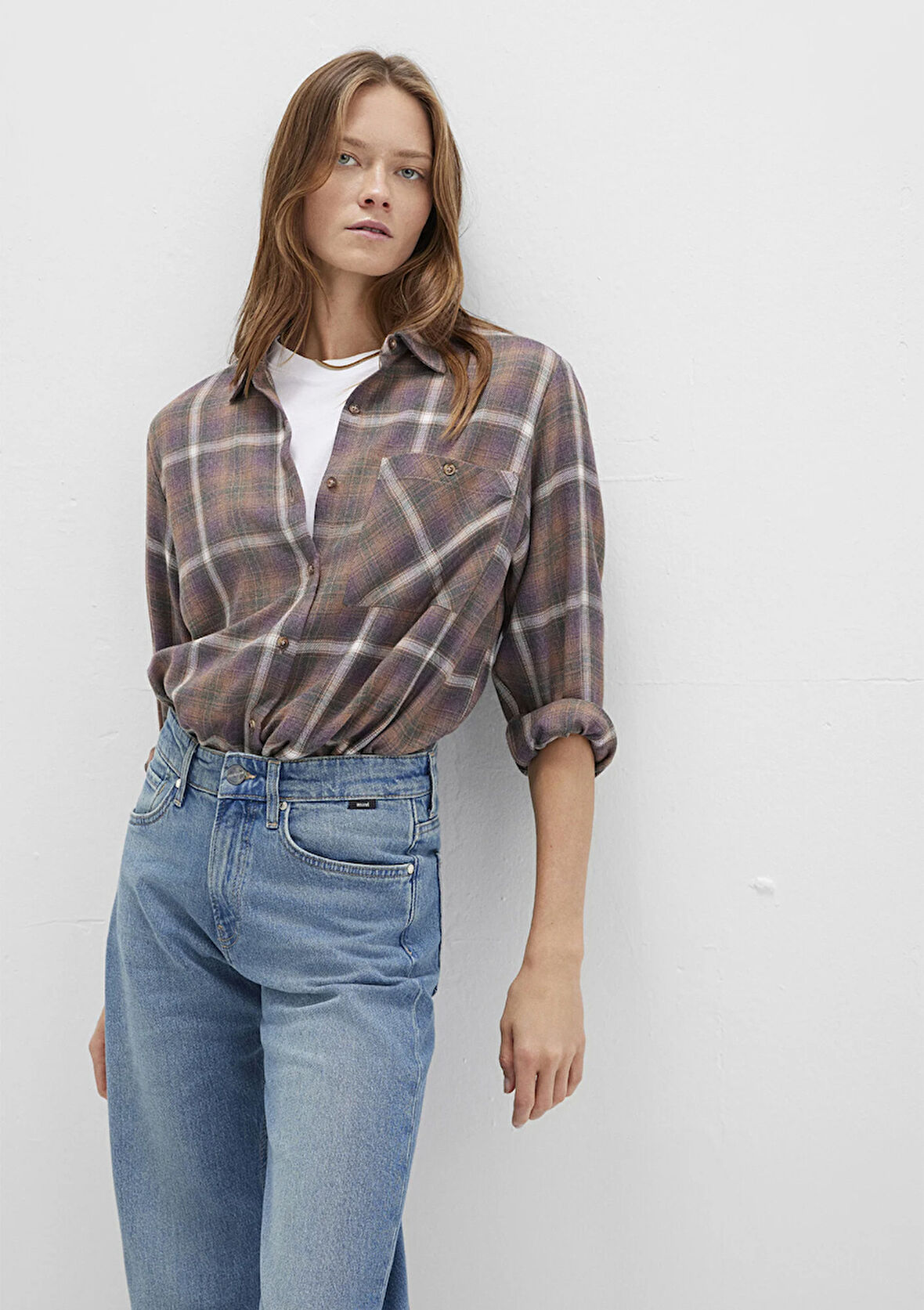 Kareli Kahverengi Gömlek 1211284-83169