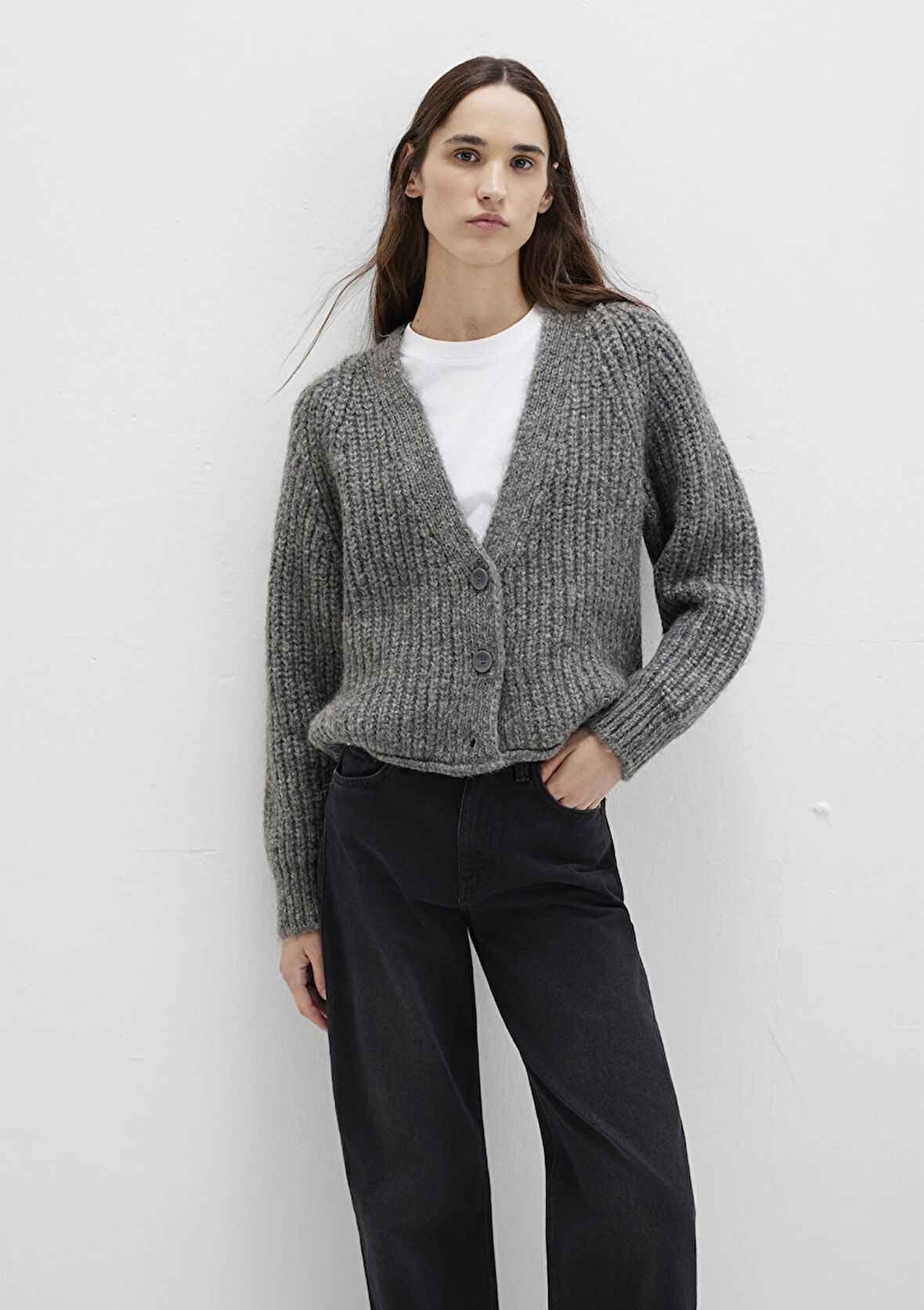 Gri Hırka 1710386-80024