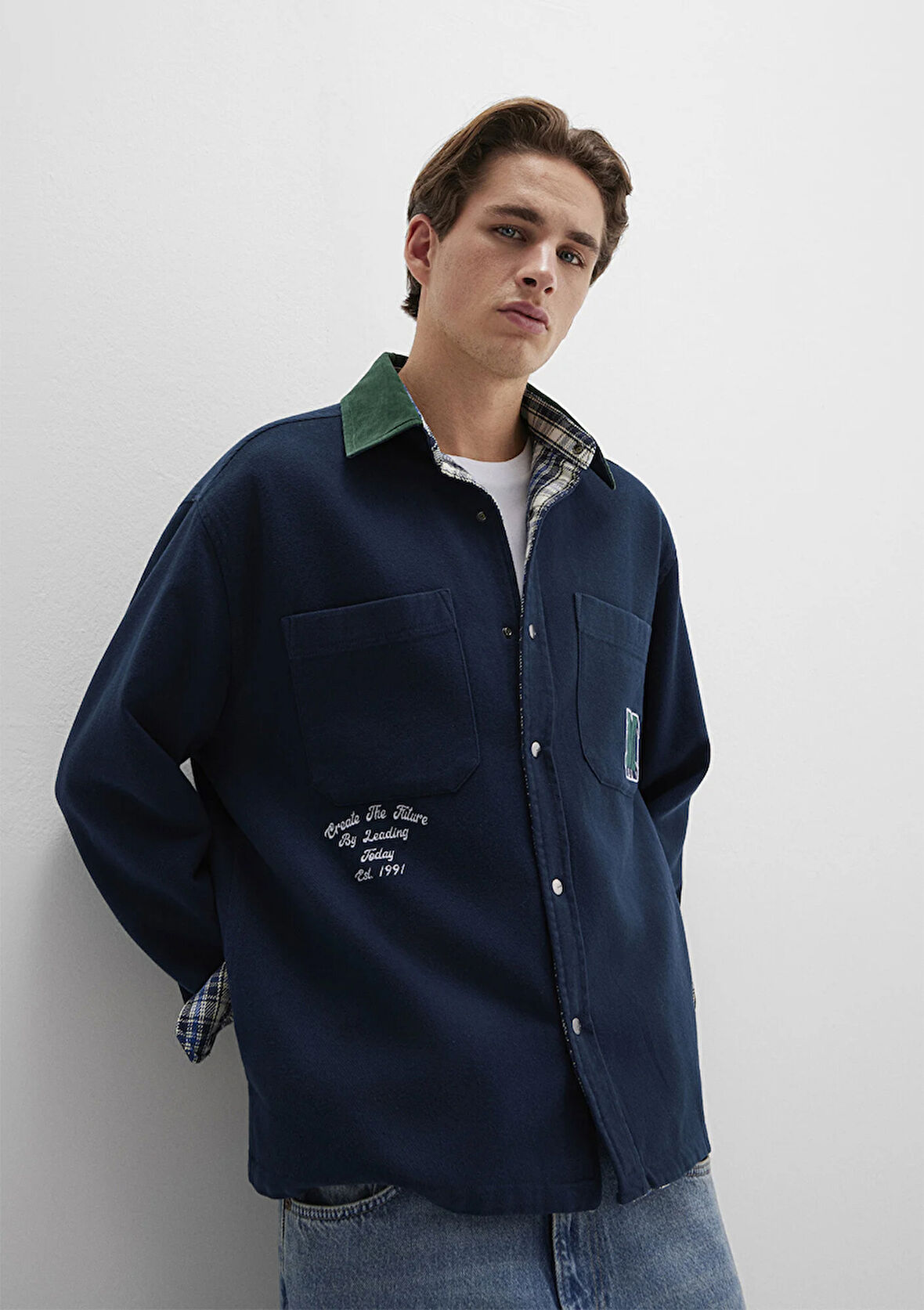 Çift Taraflı Lacivert Gömlek 0211783-80872