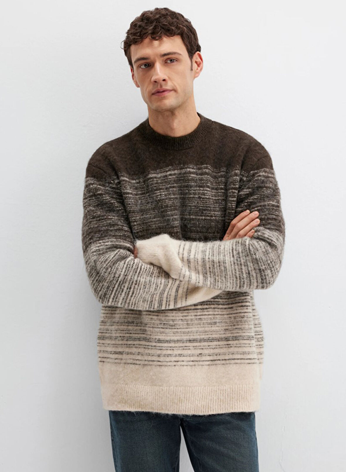 Mavi M0710381-70251 Bisiklet Yaka Kazak Erkek Sweatshirt