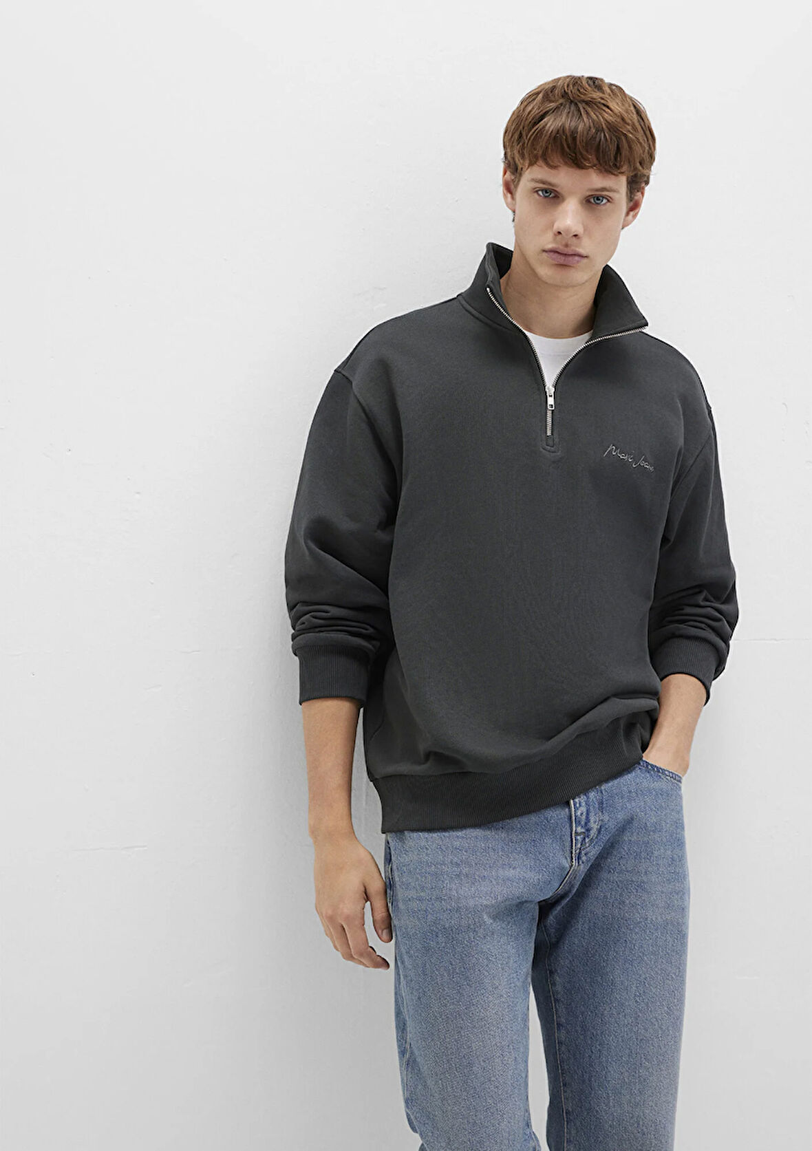 Mavi Jeans Baskılı Antrasit  Sweatshirt 0S10555-70092