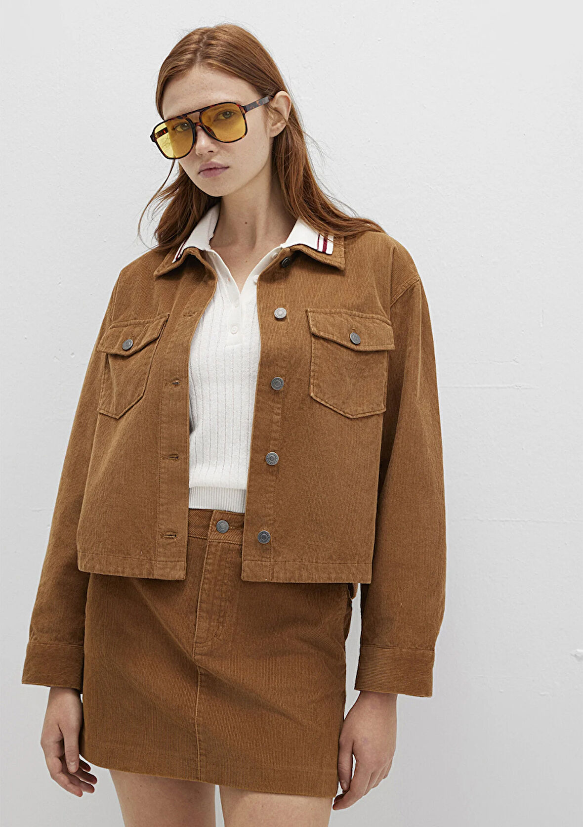 Kahverengi Kadife Gömlek 1211405-91393