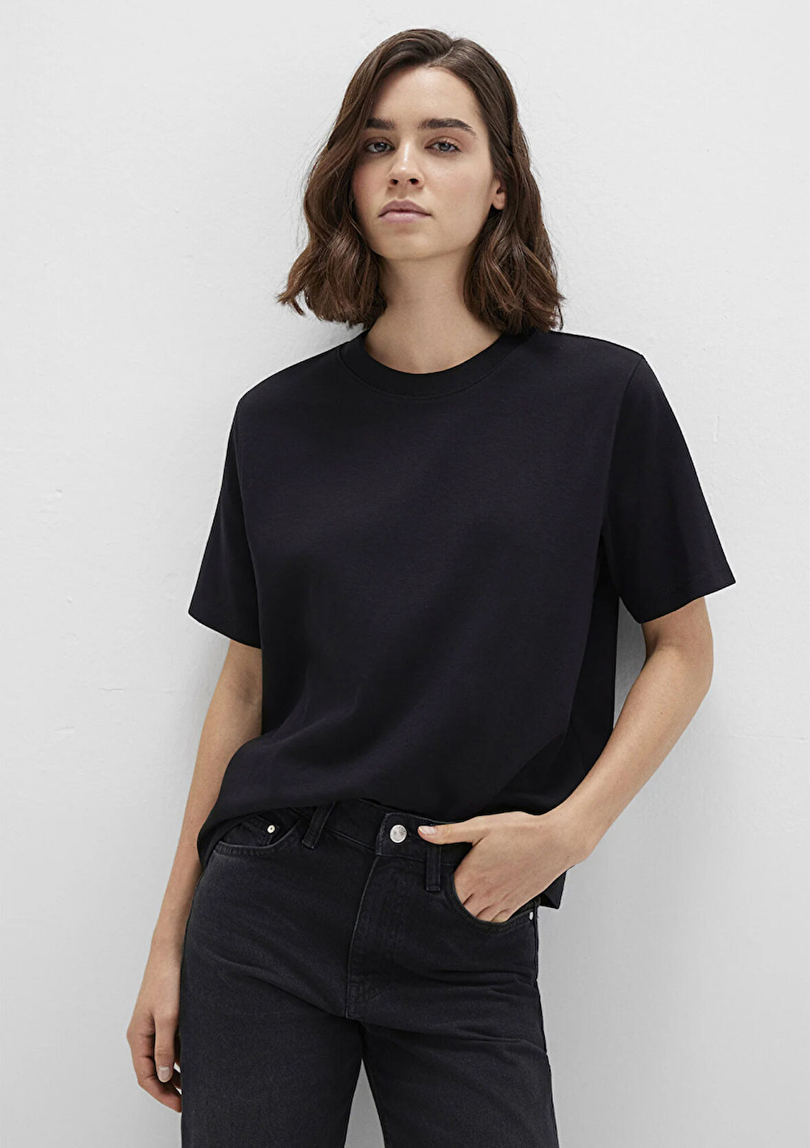 Siyah Basic Tişört 1613820-900