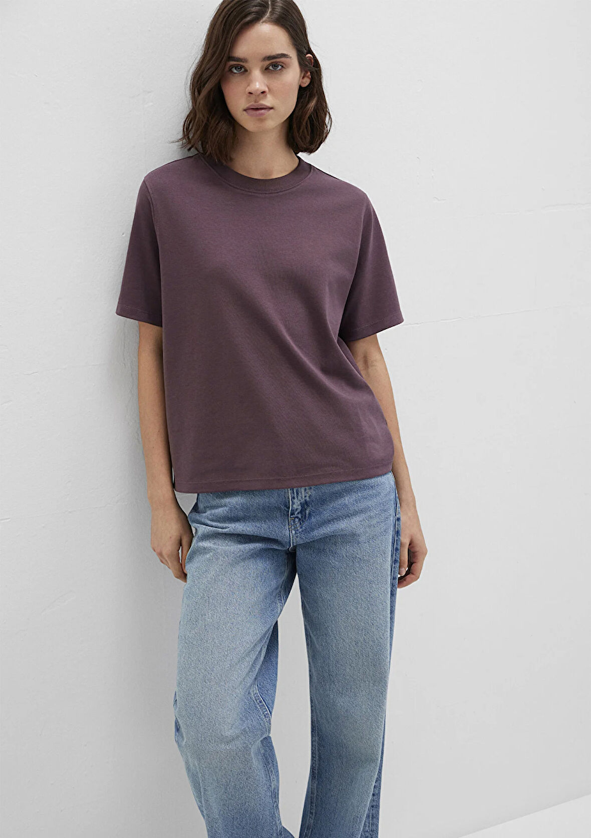 Bordo Basic Tişört 1613820-70260