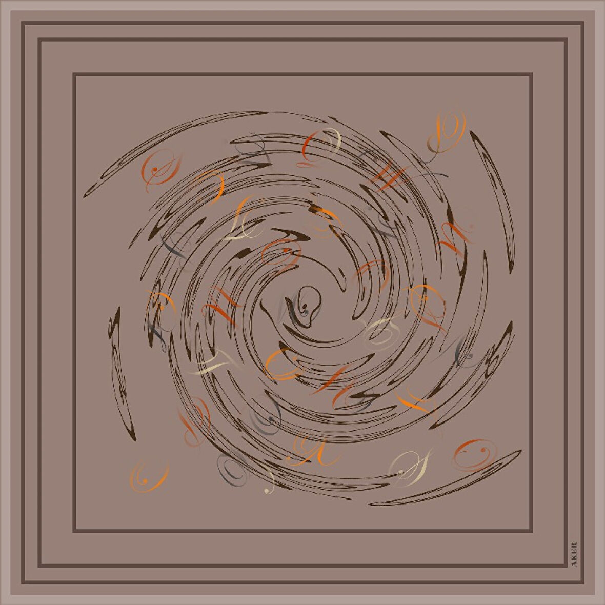 Sonbahar Kış Sezonu-İpek Krep Saten Eşarp - Sura - 9091701