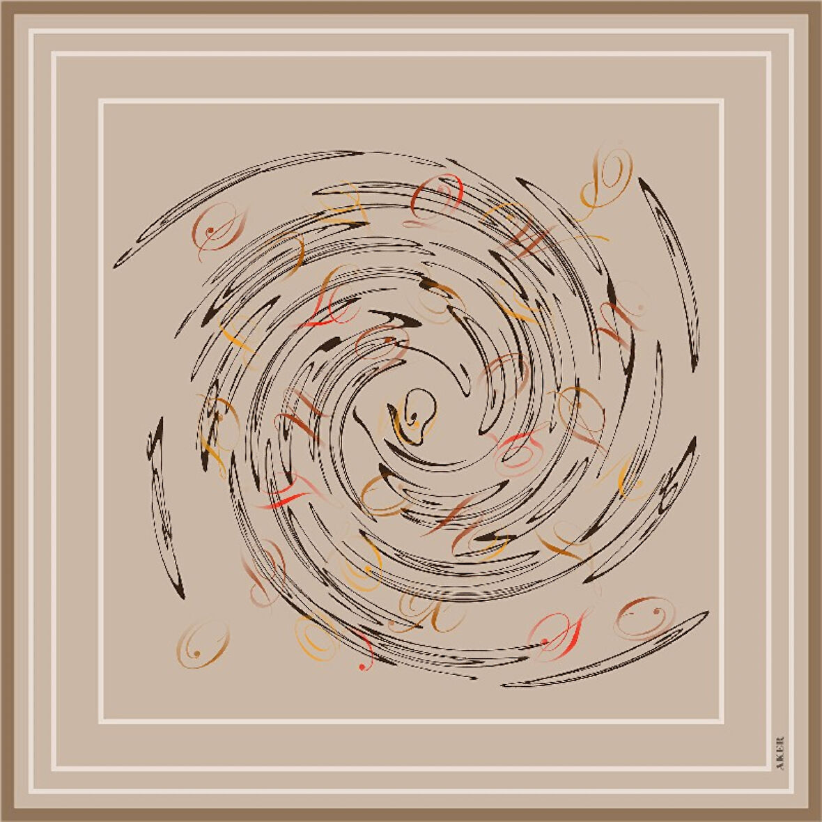 Sonbahar Kış Sezonu-İpek Krep Saten Eşarp - Sura - 9091701