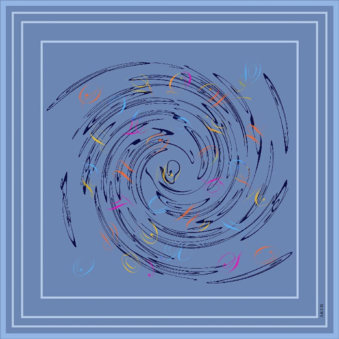 Sonbahar Kış Sezonu-İpek Krep Saten Eşarp - Sura - 9091701