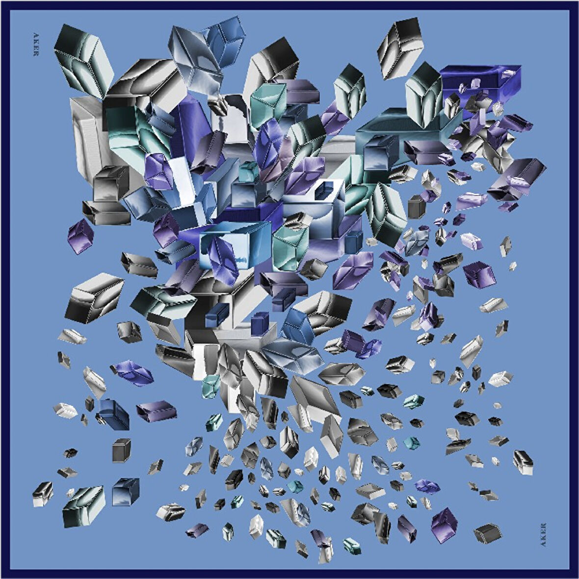 Sonbahar Kış Sezonu-İpek Krep Saten Eşarp - Sura - 9092701