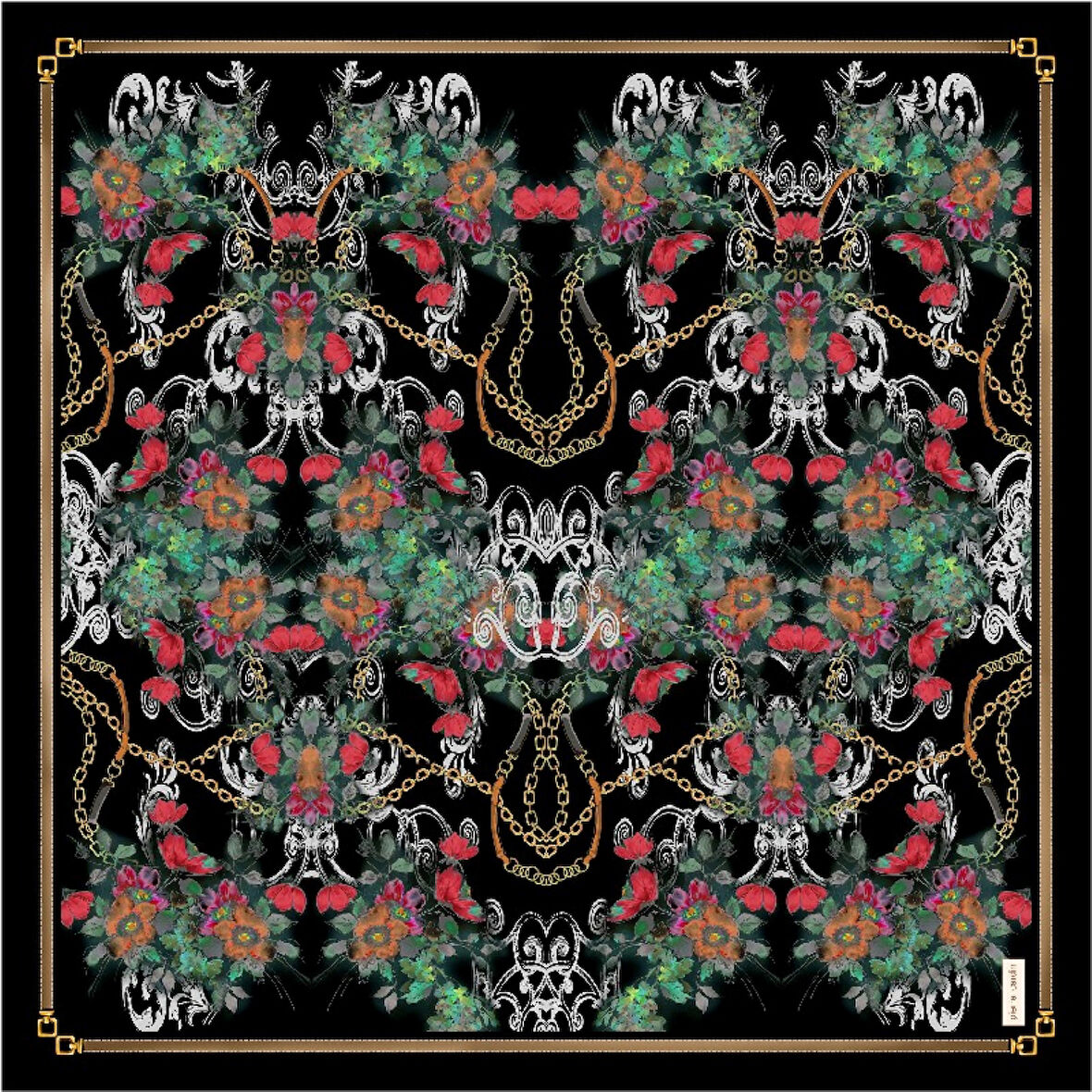 Sonbahar Kış Sezonu-İpek Krep Saten Eşarp - Sura - 9109230