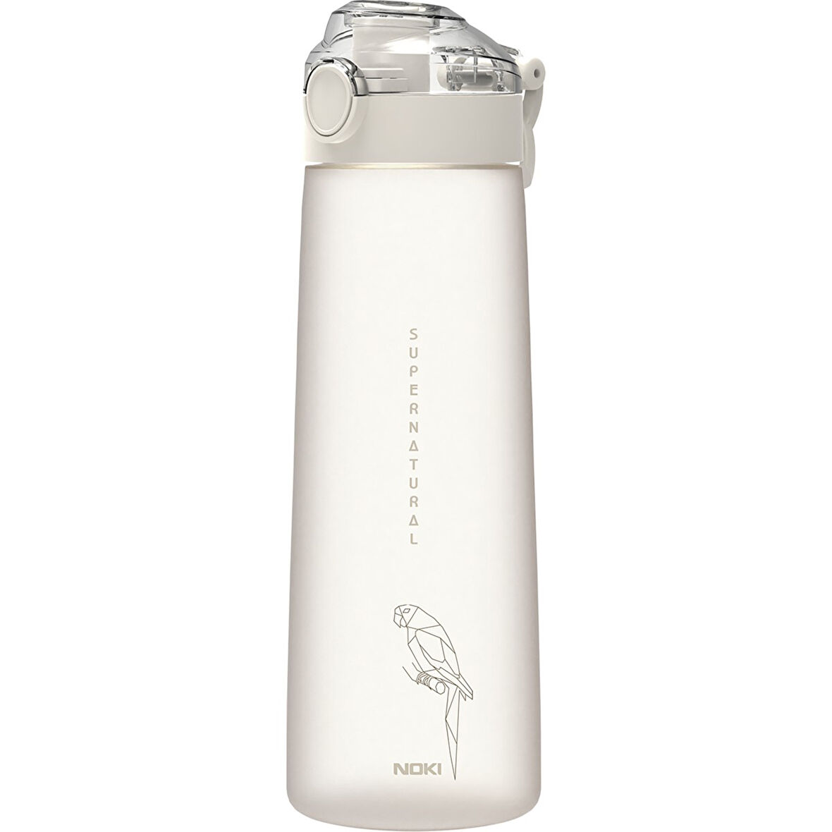 Noki Su Matarası Tritan Auto Kapak Soft Touch 730 ml Krem