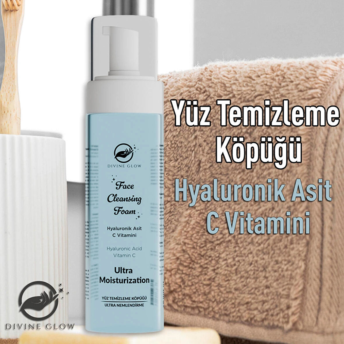 Hydration Therapy Kuru ve Hassas Ciltlere 4D Hyaluronik Asit & C Vitamini Yüz Temizleme Köpüğü 200ML