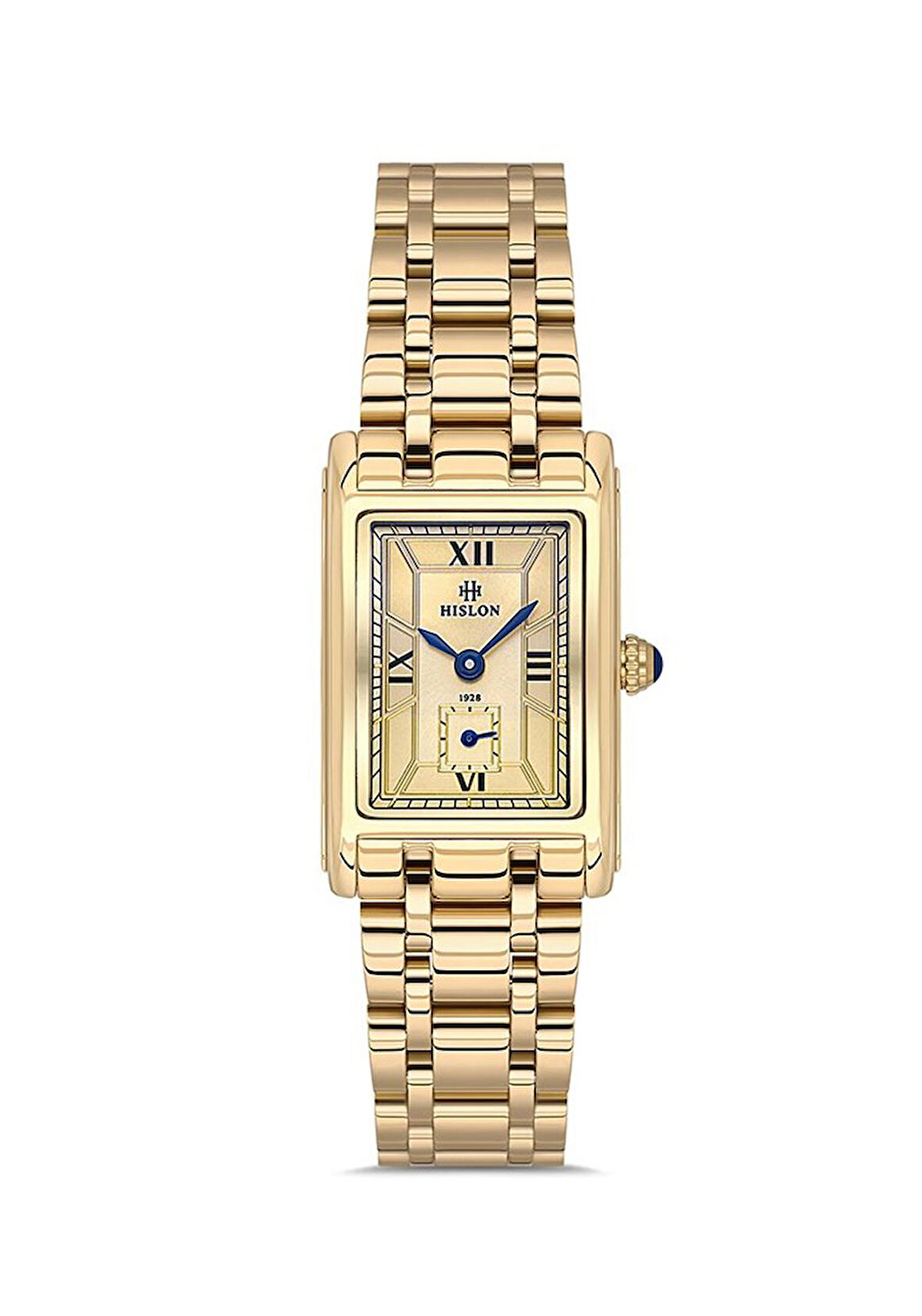 Hislon QL149G-08SG Dikdörtgen Kadranlı Çelik Kordon Çelik Kasa 3 ATM Suya Dayanıklı Altın Renk Kadın Kol Saati