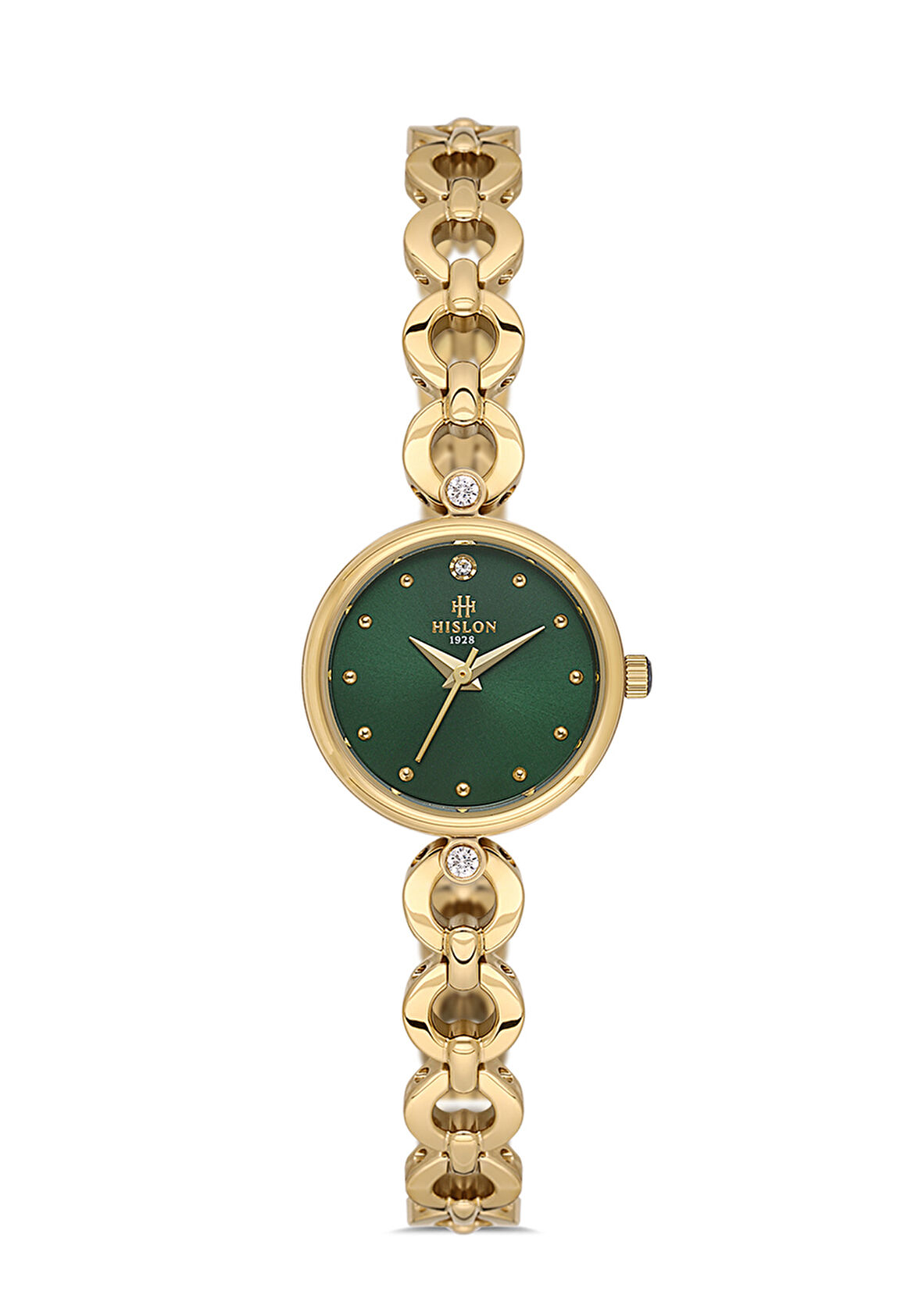 Hislon QL192G-15SG Boncuklu Kadın Kol Saati