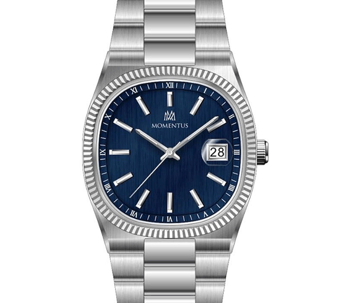 Momentus CM262S-11SS Çelik Kordon Çelik Kasa 3 ATM Suya Dayanıklı Metal Renk Kadın Kol Saati