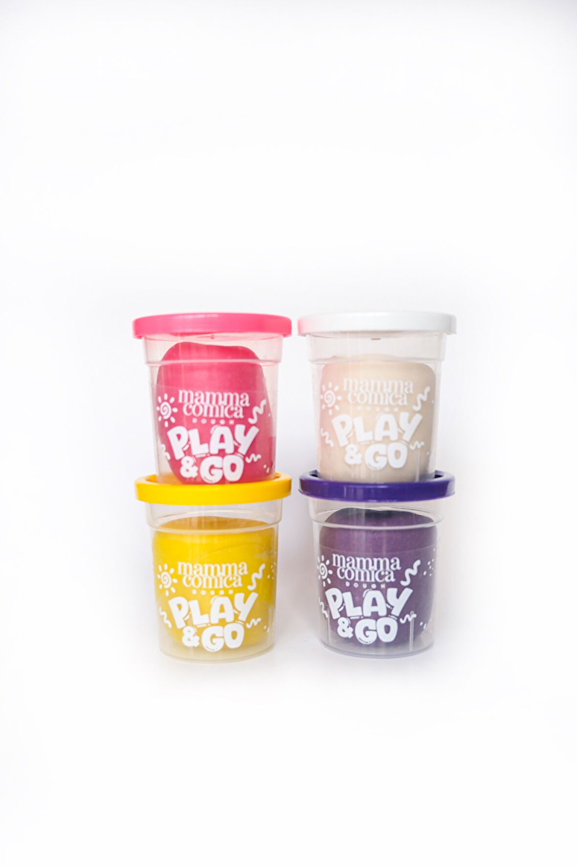 Play & Go 4 lü Doğal Renkli Oyun Hamuru Seti (4 Renk X 65 gr)
