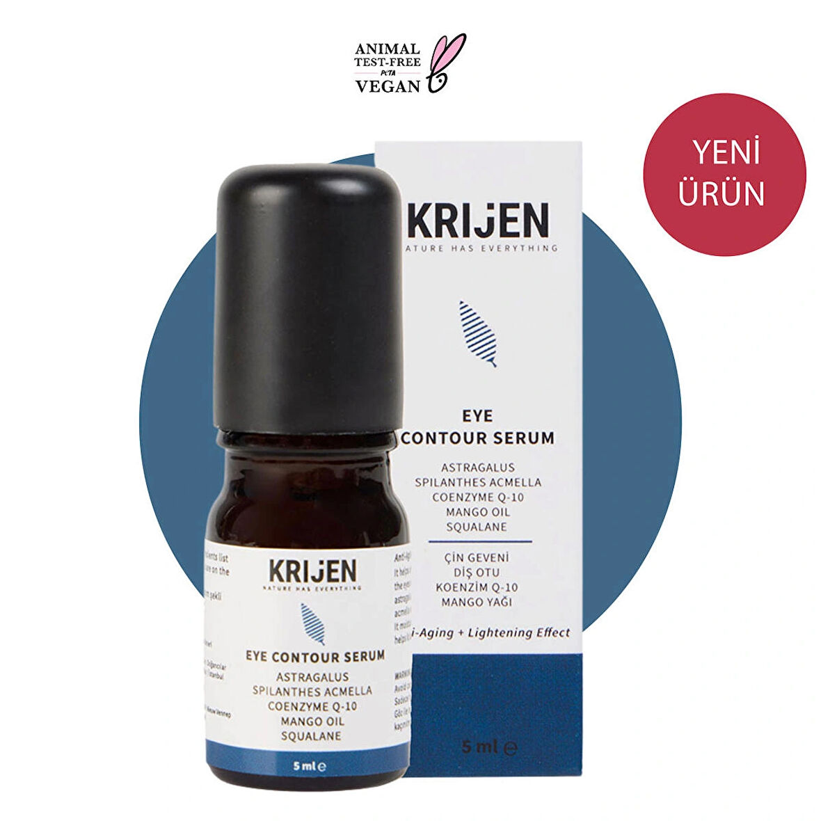Çin Geveni & Diş Otu & Koenzim Q10 Göz Çevresi Serumu 5 Gr   Aydınlatıcı Bakım