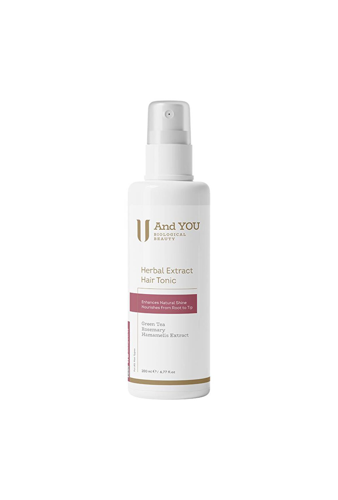 And You Herbal Extract Hair Tonic / Bitkisel Ekstratlı Saç Toniği 200 ml