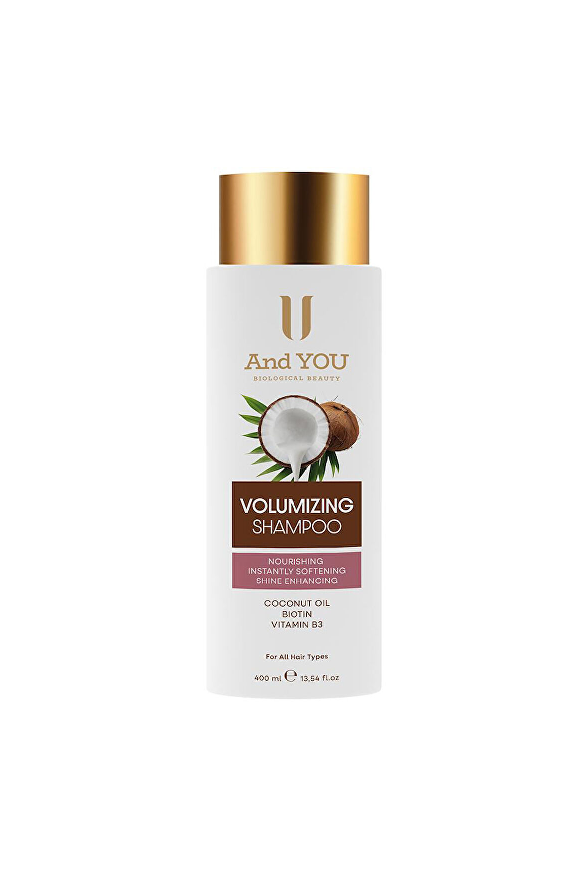 And You Volumızıng Hacim Veren Hindistan Cevizli Şampuan 400 ml