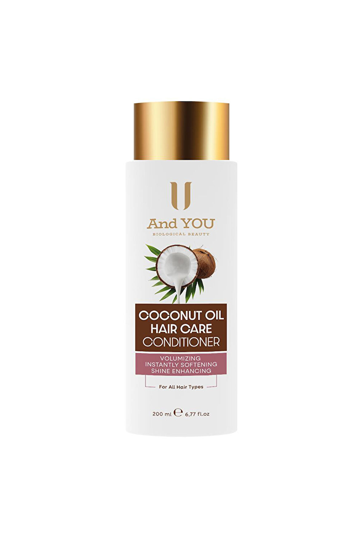 And You Coconut Oıl Haır / Hindistan Cevizi Yağı Saç Bakım Kremi 200 ml