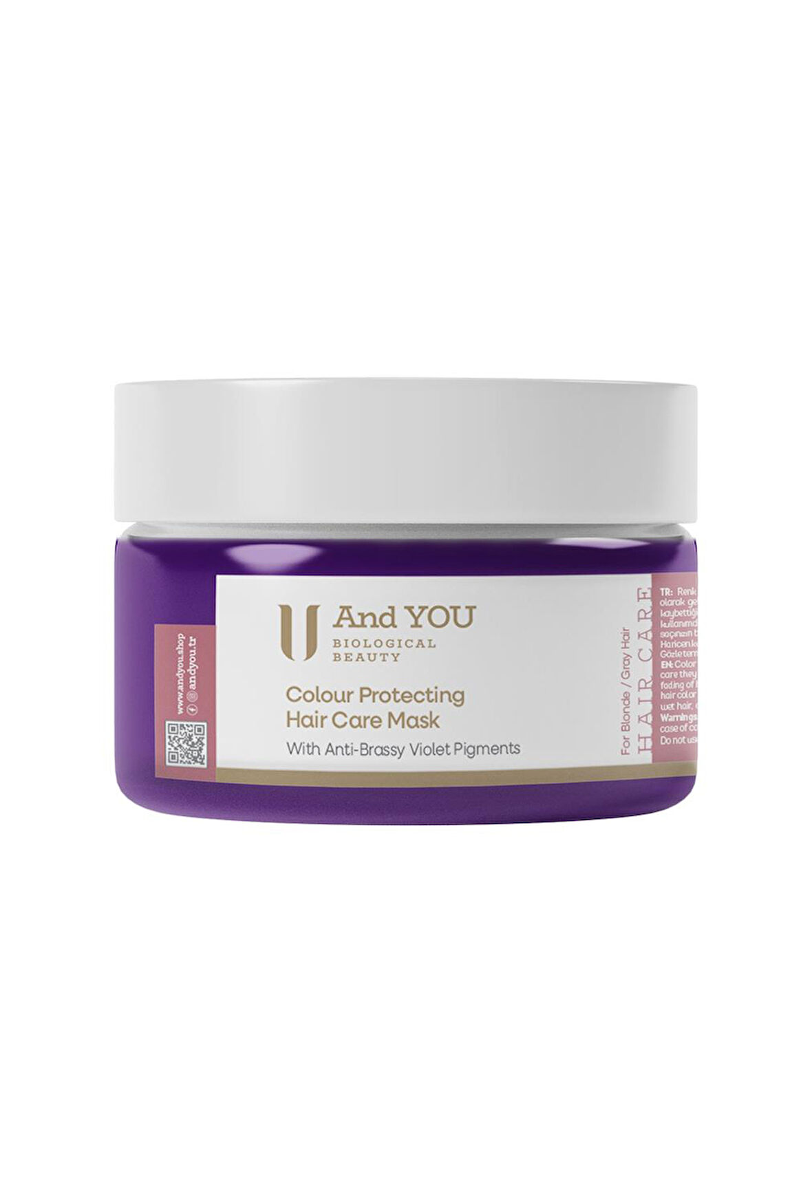 And You Colour Protectıng Haır Care Mask / Renk Koruyucu Saç Bakım Maskesi 250 ml