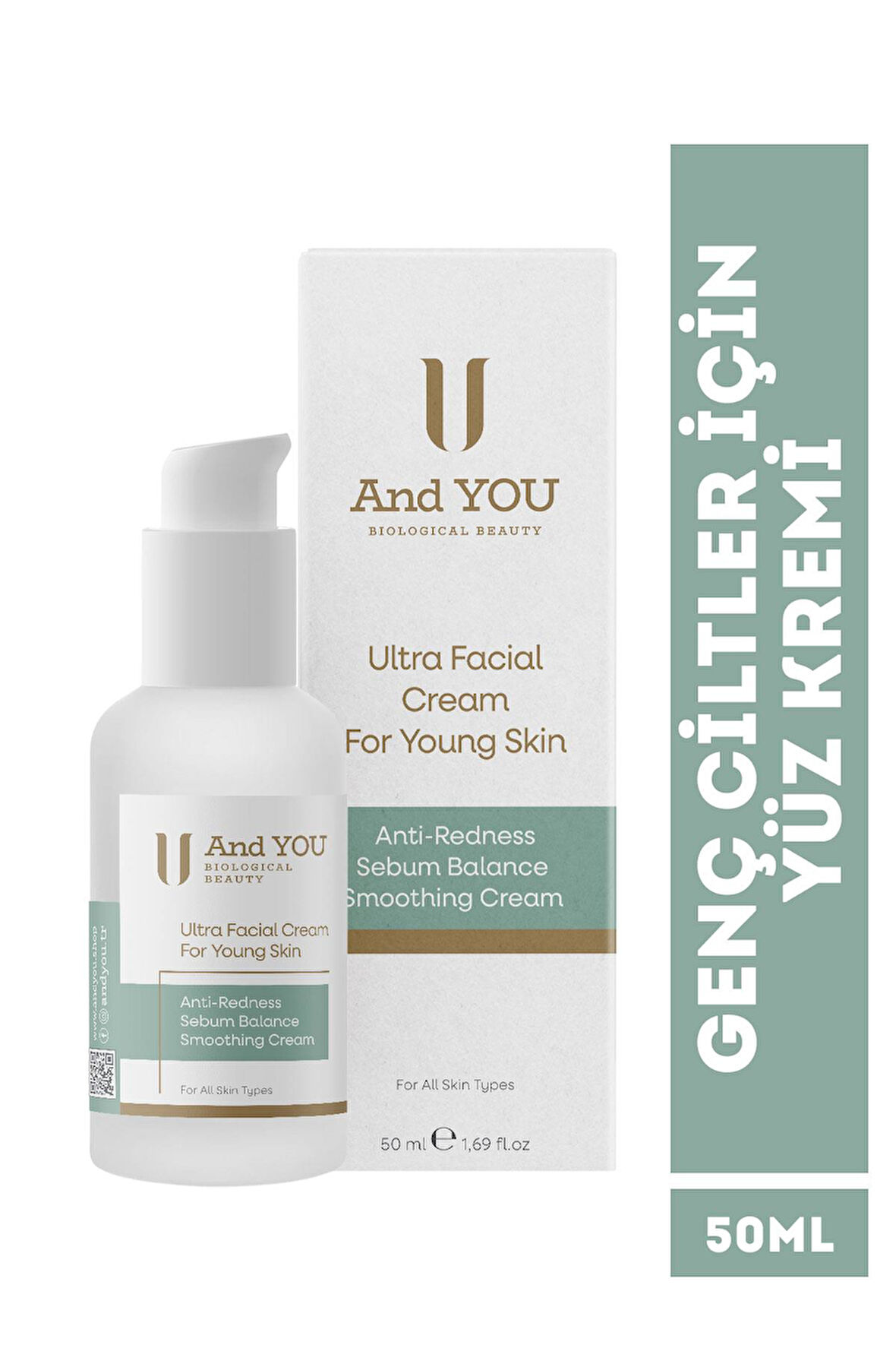 And You Ultra Facıal Cream For Young Skın / Genç Ciltler İçin Yüz 50 ml
