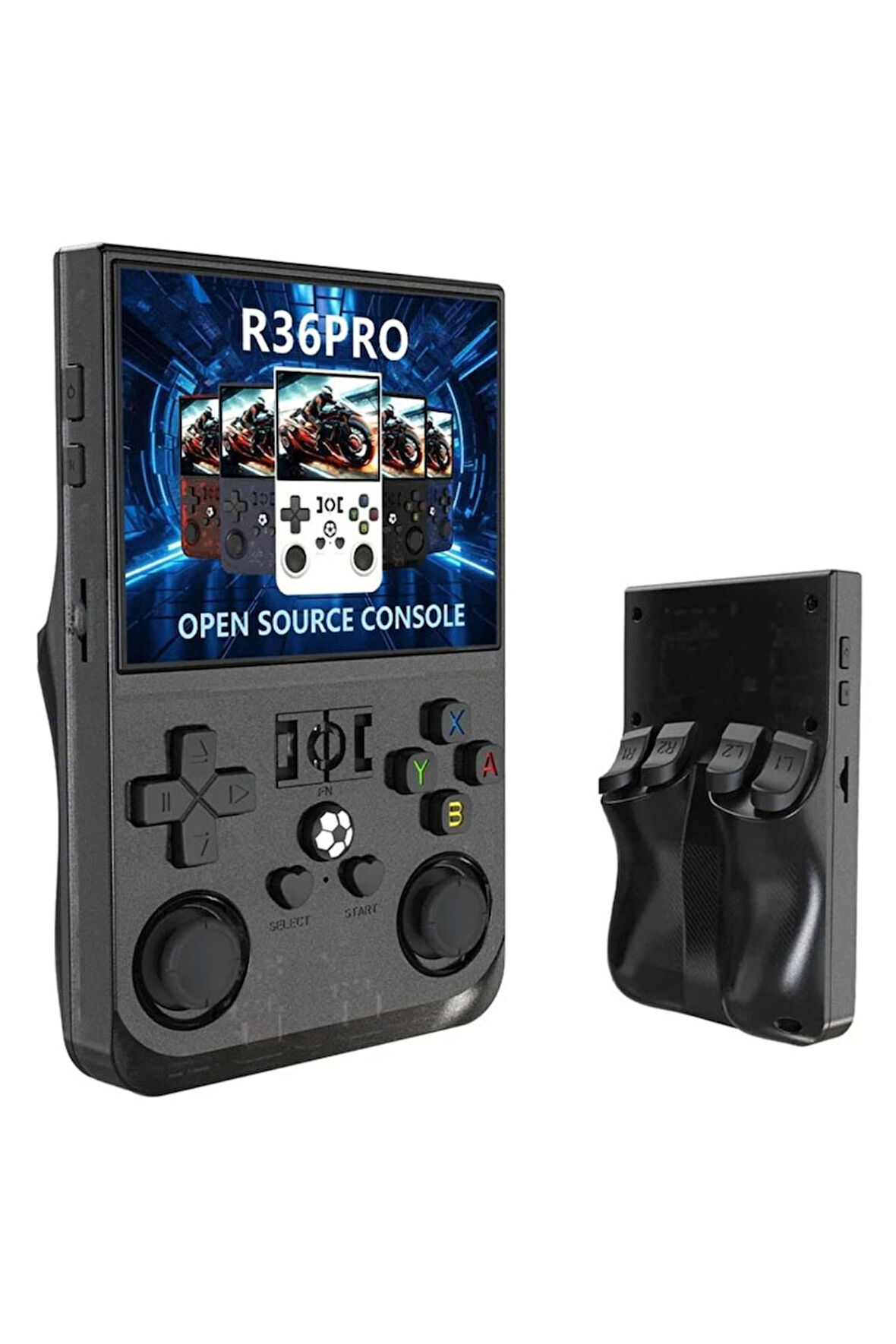 R36PRO Retro Video Oyun Konsolu Linux Sistemi 3.5 Inç IPS Ekran 64 GB Taşınabilir El Konsolu