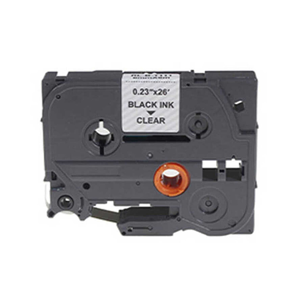 Brother P-Touch TZE-111 Muadil Şeffaf Üzerine Siyah Etiket 6mm x 8m