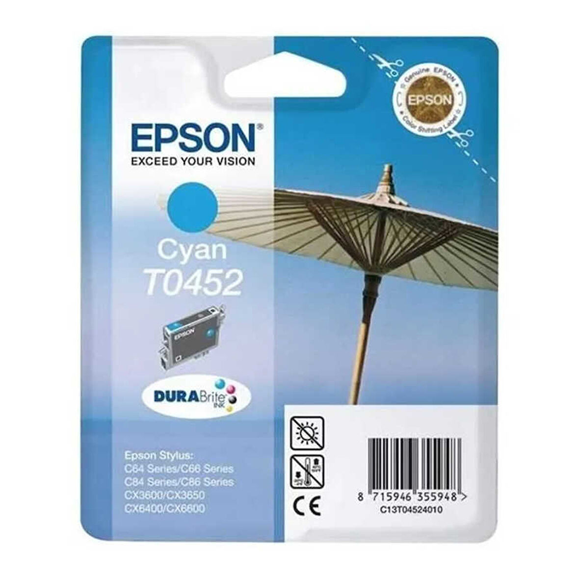 Epson T0452-C13T04524020 Mavi Orijinal Kartuş- C Grade