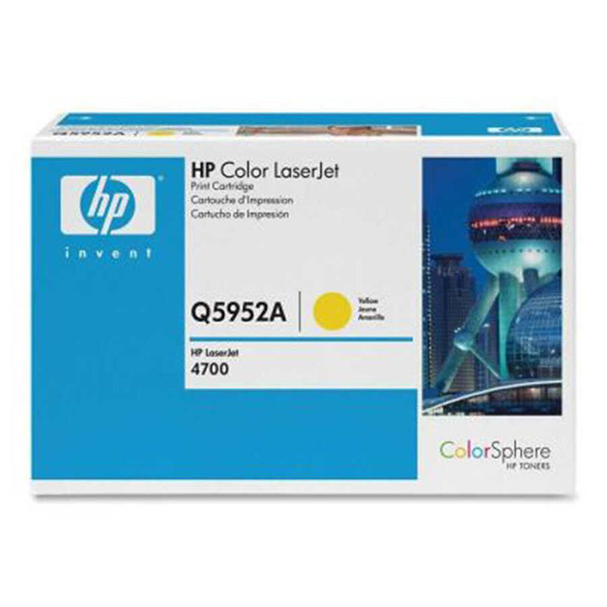 Hp 643A-Q5952A Sarı Orijinal Toner- Mavi Kutu