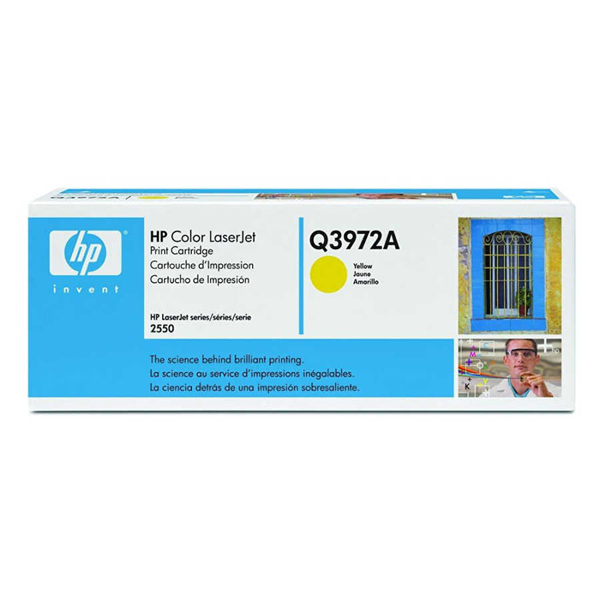 HP 123A- Q3972A Sarı Orijinal Toner- Mavi Kutu
