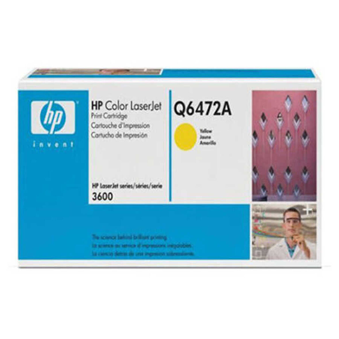 Hp 502A-Q6472A Sarı Orijinal Toner- Mavi Kutu (C Grade)