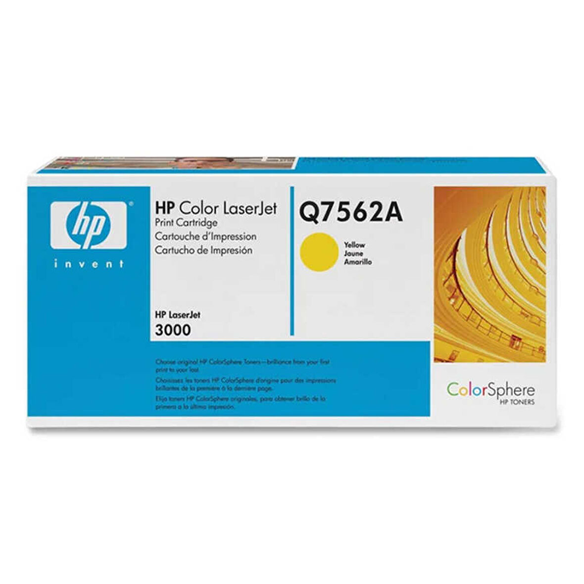 Hp 314A-Q7562A Sarı Orijinal Toner- Mavi Kutu