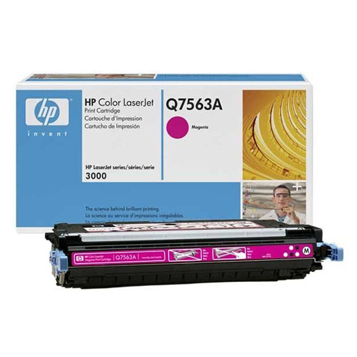 Hp 314A-Q7563A Kırmızı Orijinal Toner- Mavi Kutu