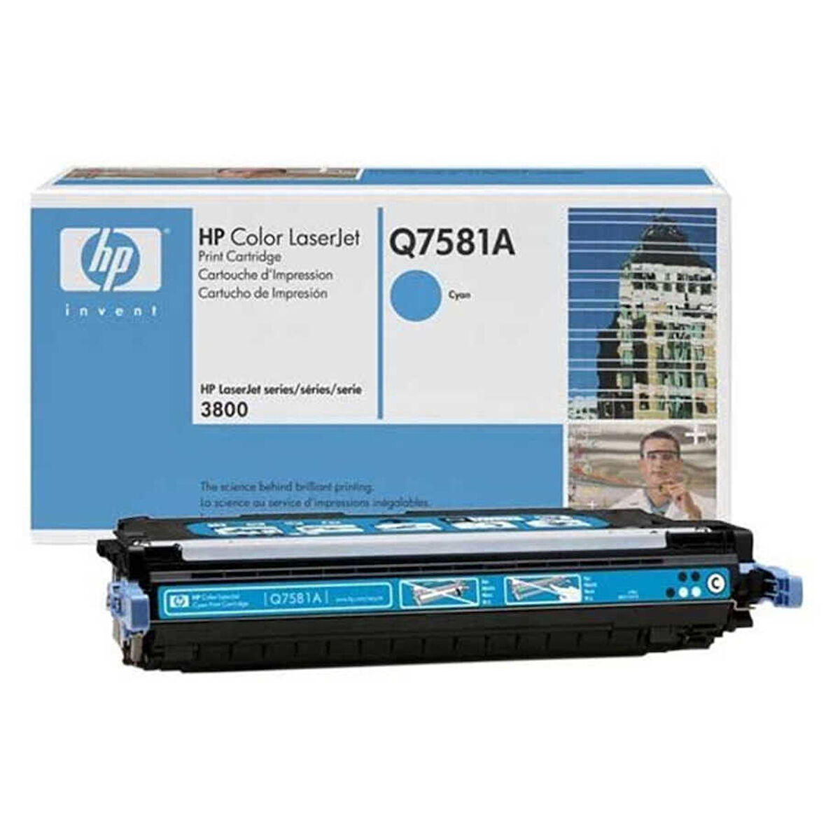 Hp 503A-Q7581A Mavi Orijinal Toner- Mavi Kutu