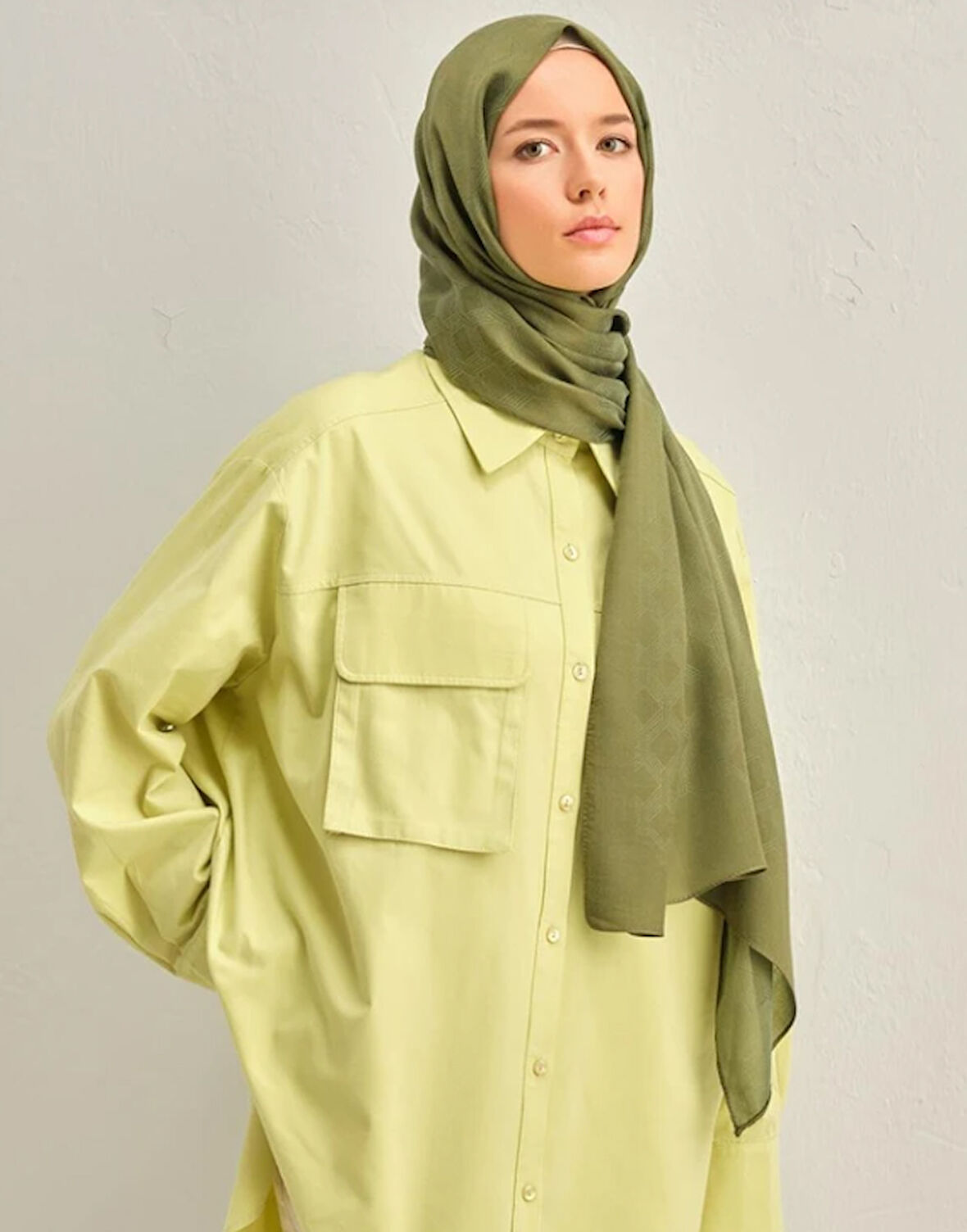 Armine Trend Lyon Şal 1-246710 Yeşil