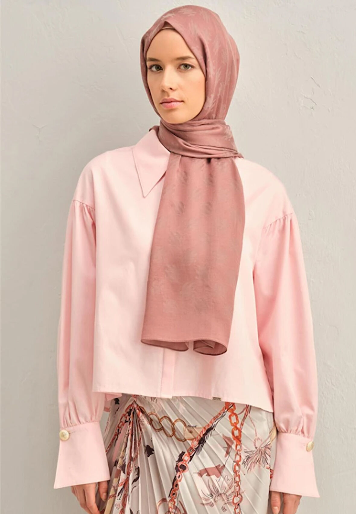 Armine Trend Lyon Şal 4-247310 Gül Kurusu