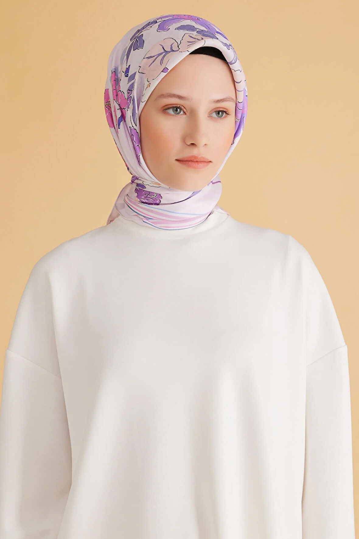 Belli Fresh Pure Eşarp 1-12 Pudra Karışık Desen 49975