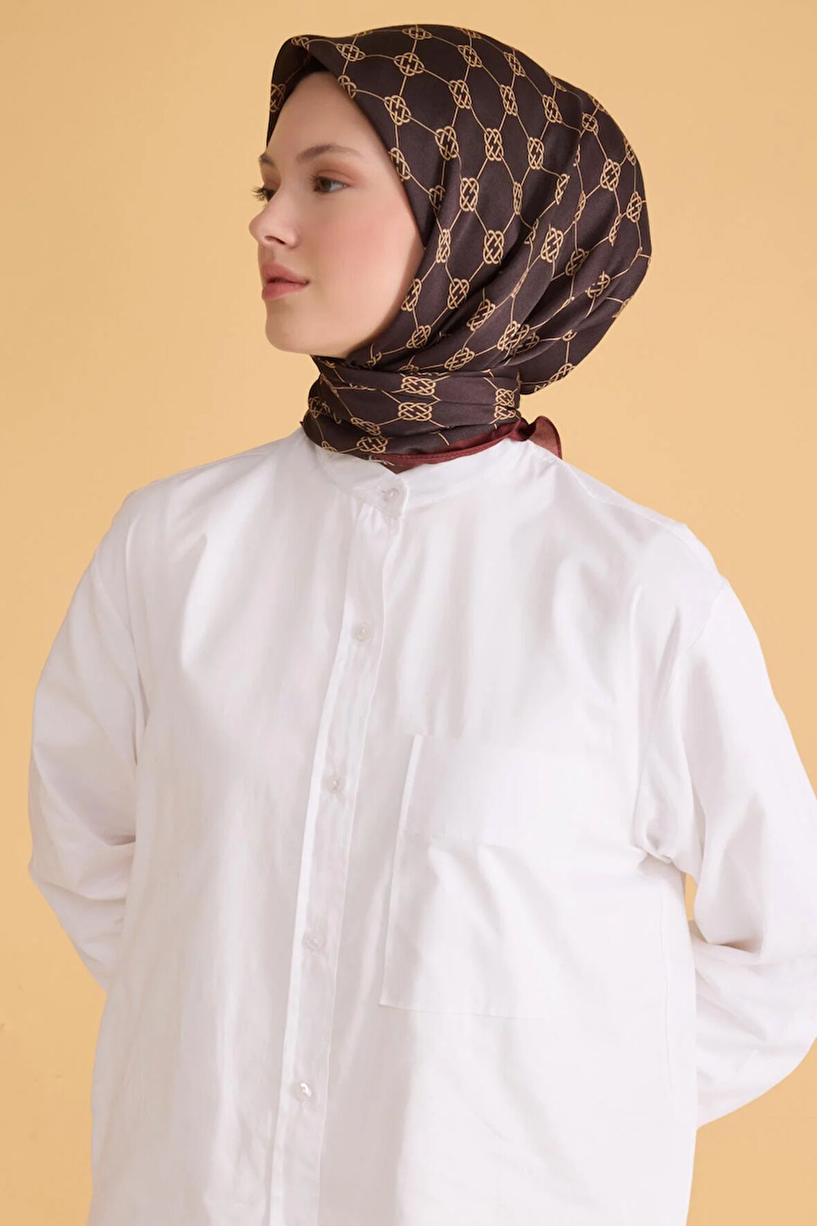 Belli Fresh Pure Eşarp 6-15 Bordo Karışık Desen 49992