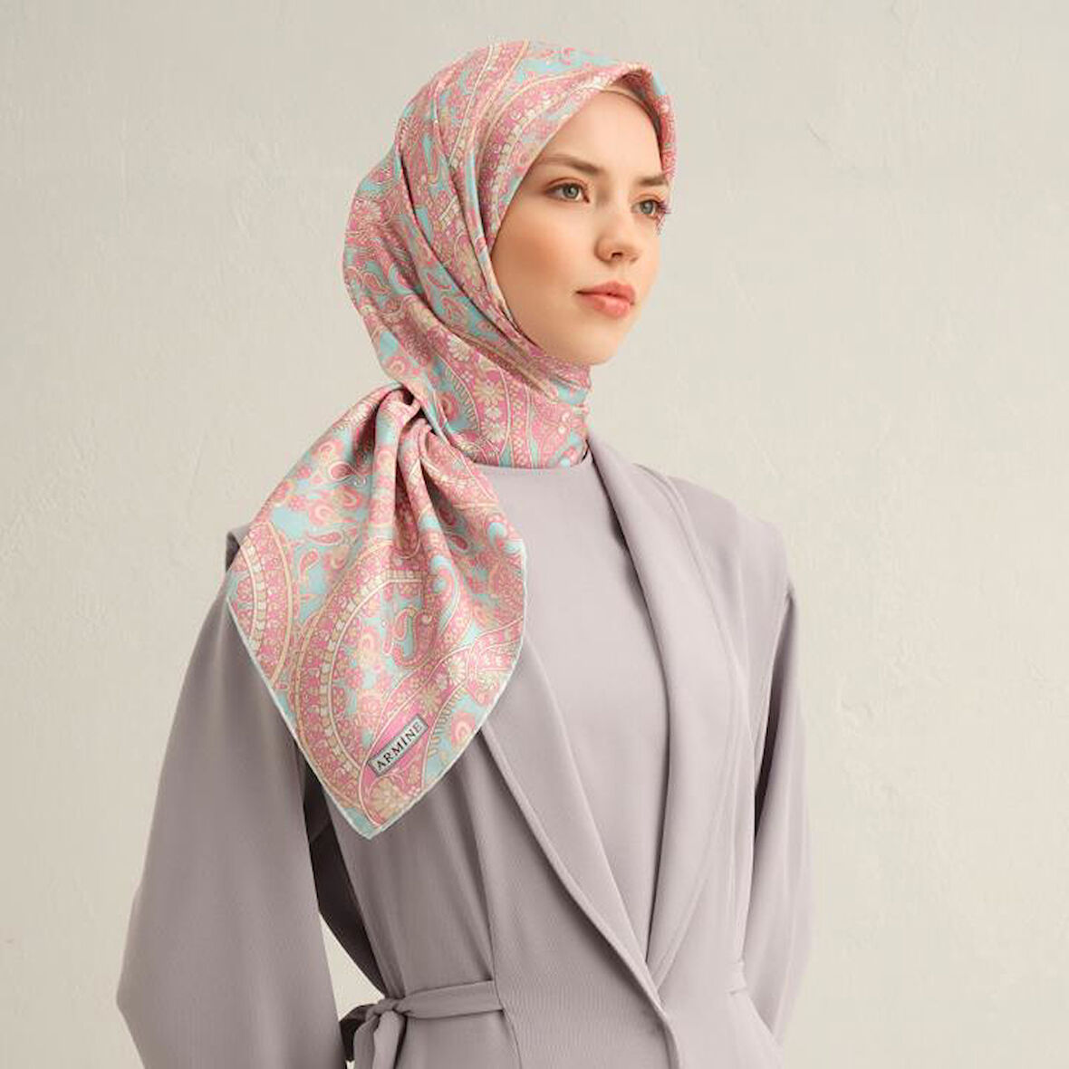 Armine E25YA9304D02 31 Dj Saf İpek Eşarp 9304D (T)